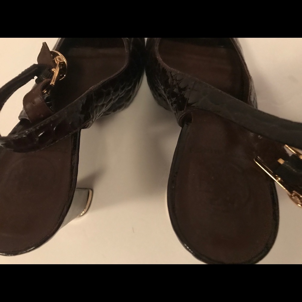 Tory Burch Python Style Sling Back Pump - Picture 9 of 12